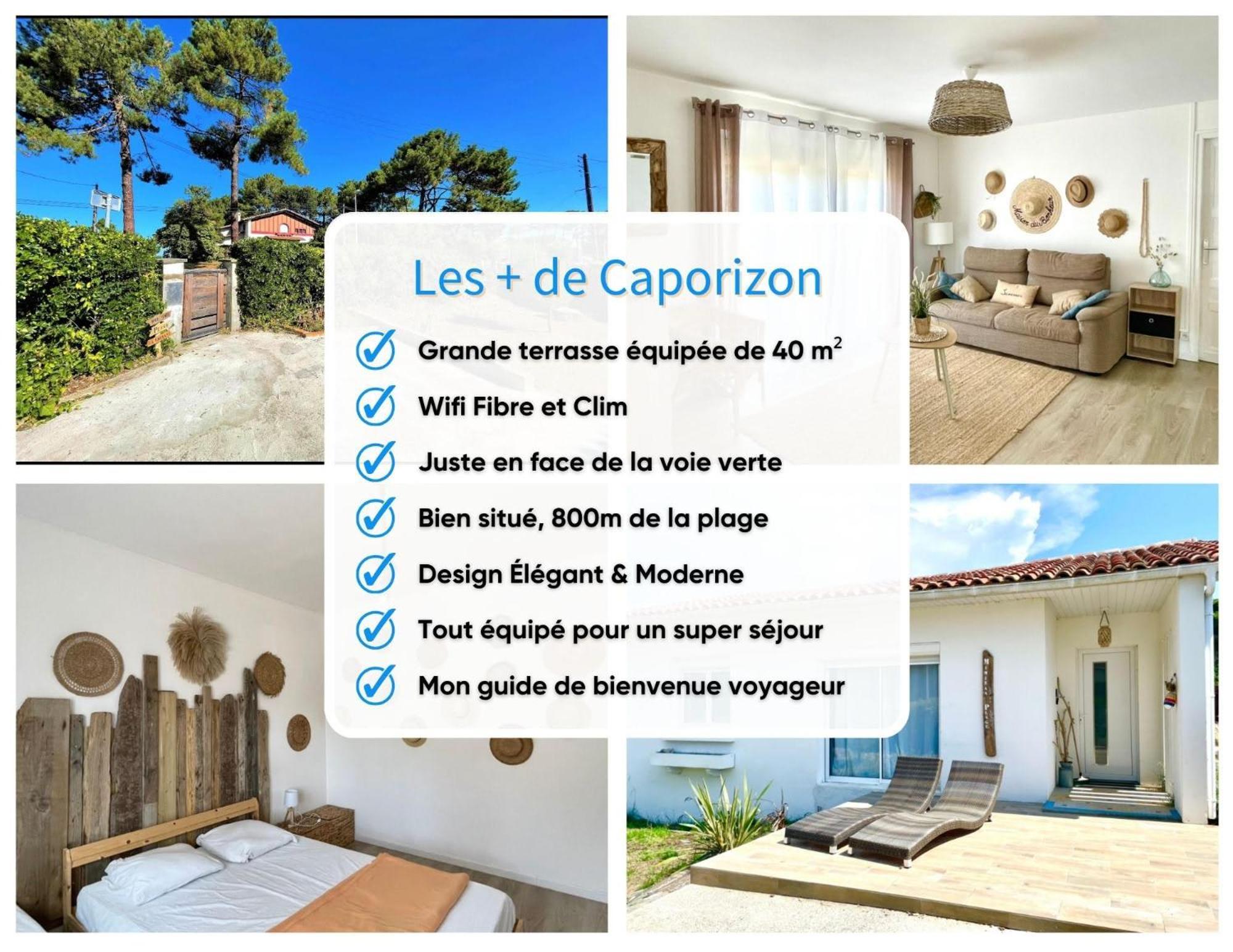 Mimizan-Plage Caporizon-Villa Courant-Terrasse-Proche Plage מראה חיצוני תמונה